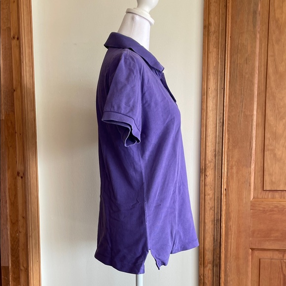 LACOSTE Women’s 1/2 Patron Polo Short Sleeve Shirt in Rich Purple M - Picture 12 of 16